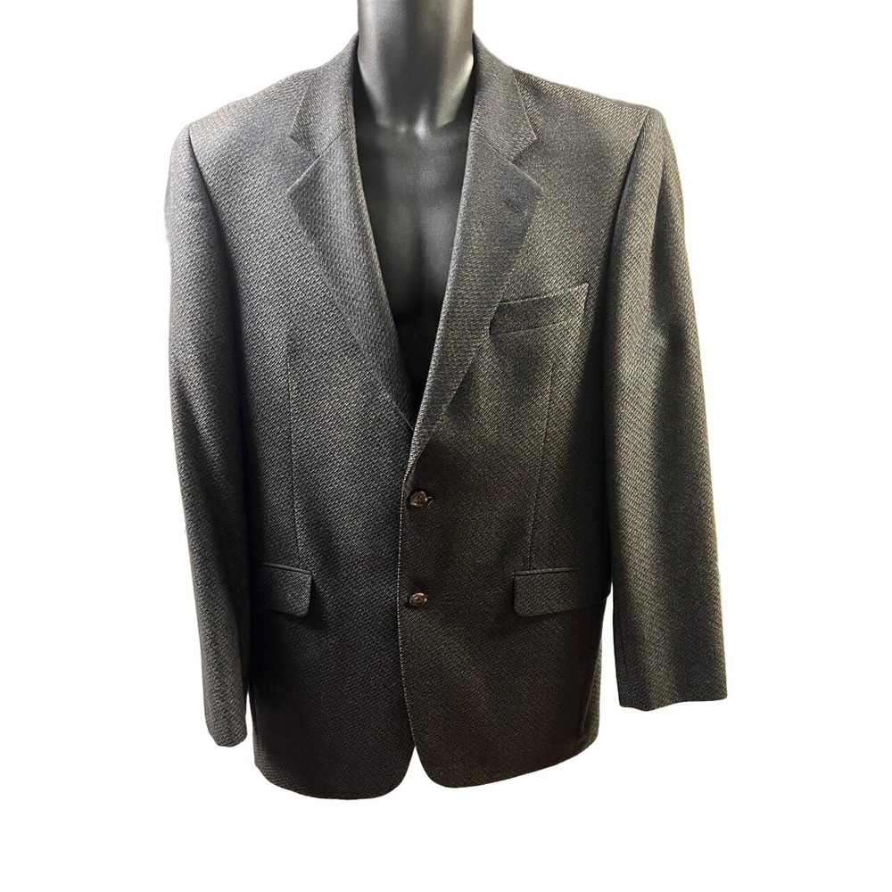 Jack Victor‎ Jacket Blazer Notched Lapel 2-Button Classic Modern Mens Size 41L